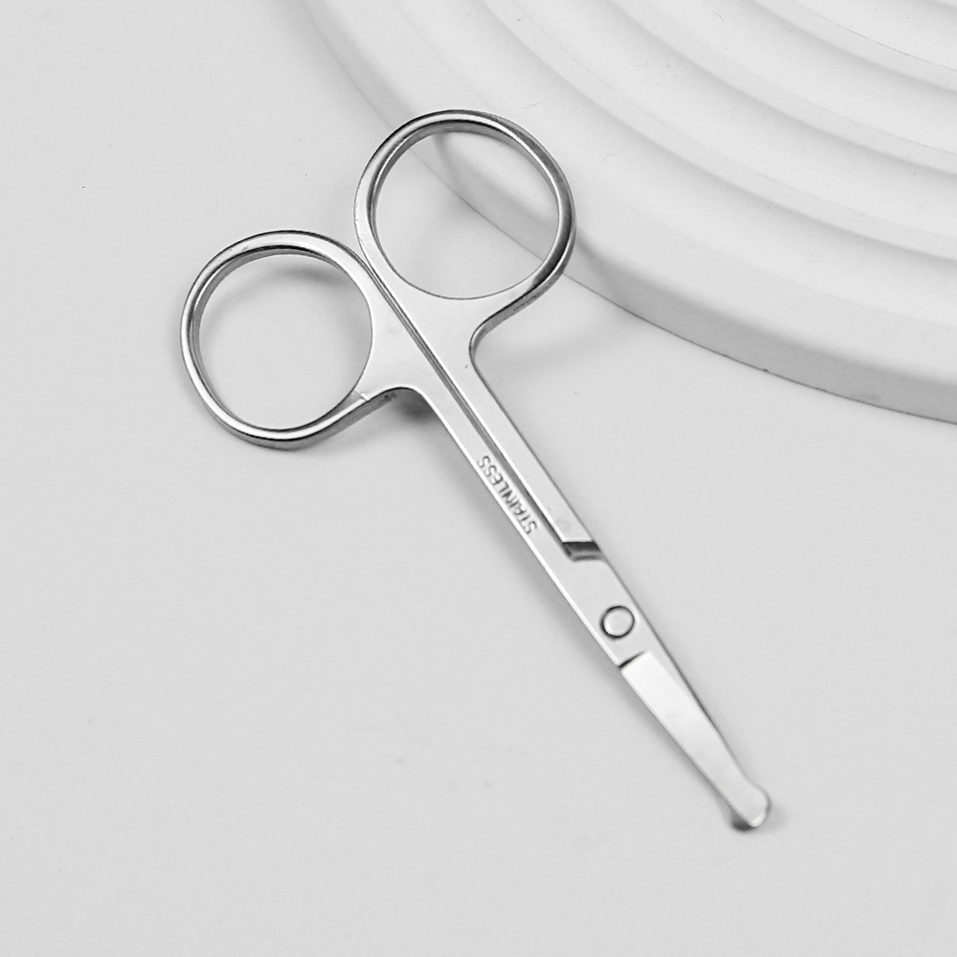 Afanso Stainless Steel Brow Scissors and Spoolie Eyebrow Kit, Eyebrow Scissors 2-Piece, Women's, Size: 3.7 x 1.89 x 0.39, Silver